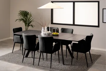 Renuka Spisebord 240x97 cm - Sort - Møbler - Borde - Spisebord og køkkenbord