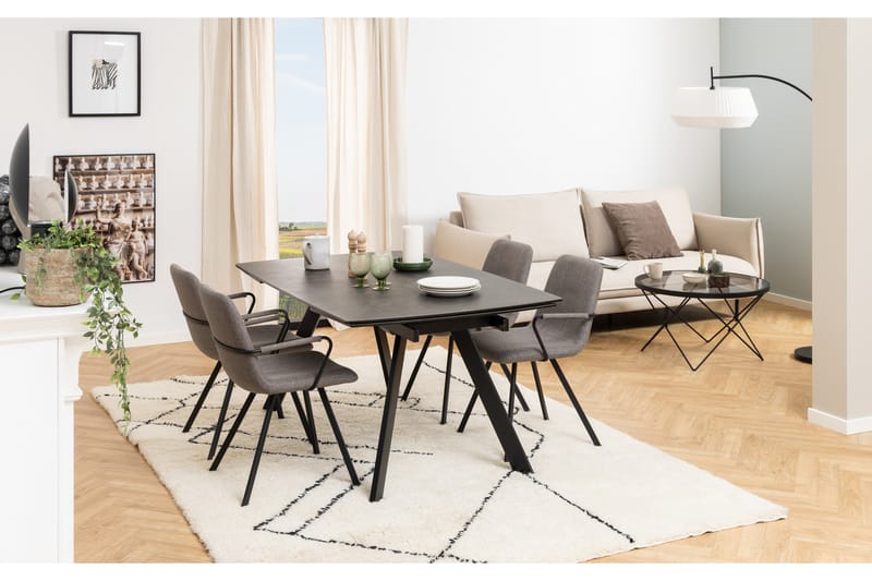 Renuka Spisebord 240x97 cm - Sort - Møbler - Borde - Spisebord og køkkenbord
