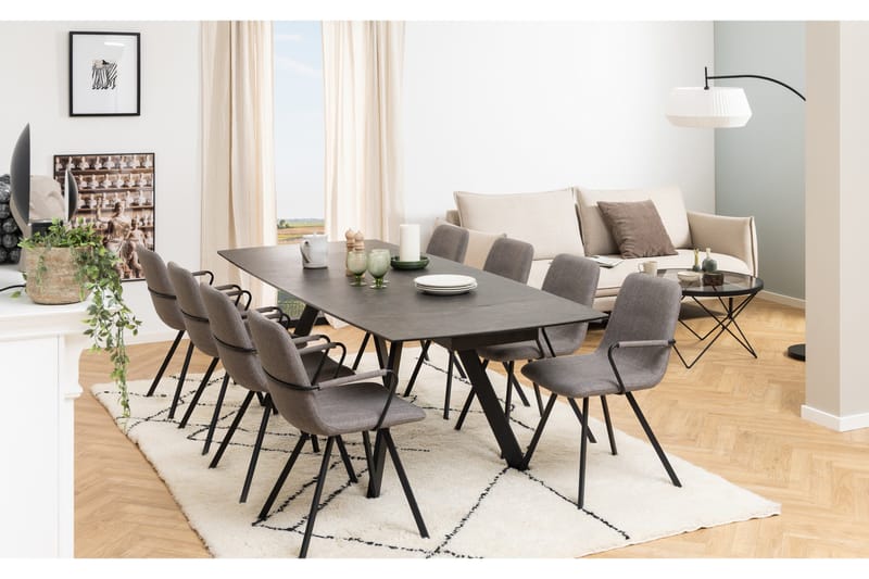 Renuka Spisebord 240x97 cm - Sort - Møbler - Borde - Spisebord og køkkenbord