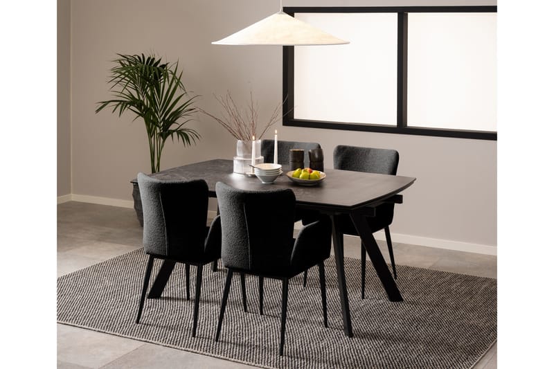 Renuka Spisebord 240x97 cm - Sort - Møbler - Borde - Spisebord og køkkenbord