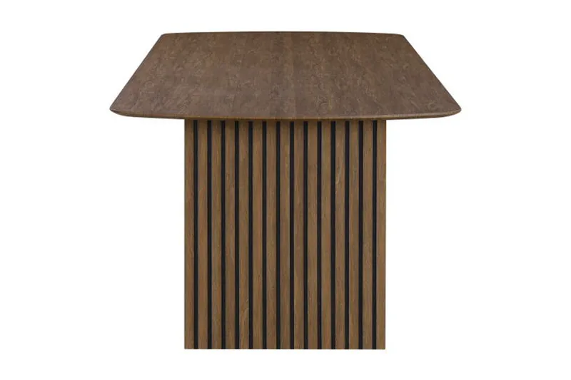 Richeto spisebord røget eg 240 cm - Brun/riflet - Møbler - Borde - Spisebord og køkkenbord