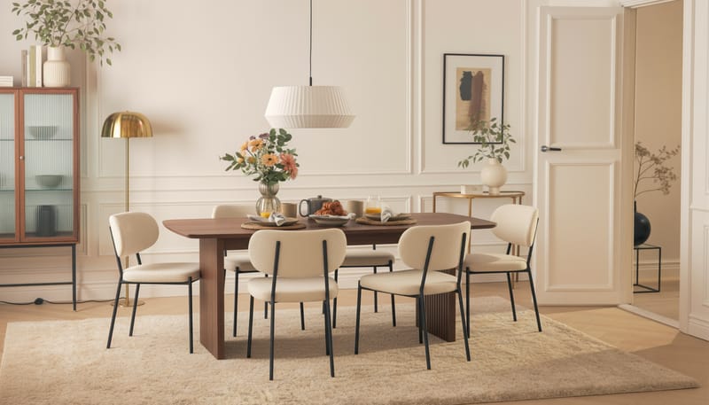 Richeto Spisebord Røget Eg 240 cm - Røget eg - Møbler - Borde - Spisebord og køkkenbord