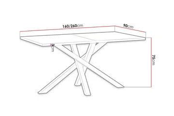 Rosehall spisebord 90 cm - Møbler - Borde - Spisebord og køkkenbord