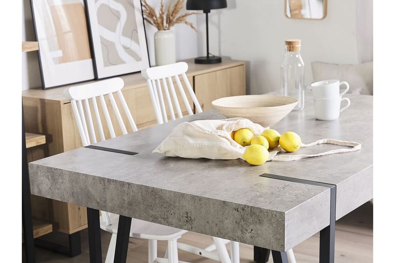 Roundtop Spisebord 150 cm - Grå/Sort - Spisebord og køkkenbord