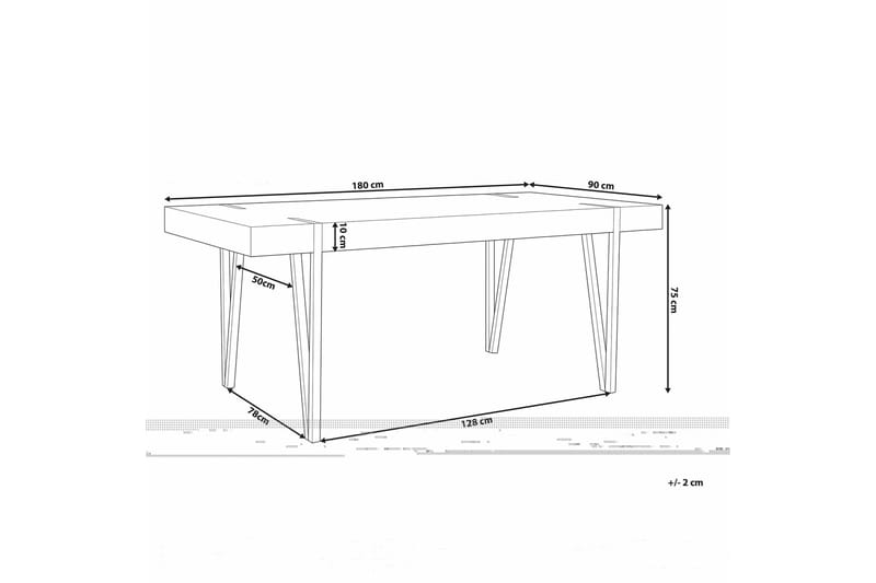 Roundtop Spisebord 180x90 cm - Træ / natur - Møbler - Borde - Spisebord og køkkenbord