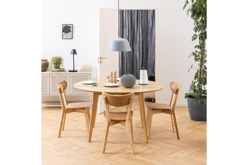 Roxby Matbord 105 cm Ek NO_BRAND Ek - Møbler - Borde - Spisebord og køkkenbord