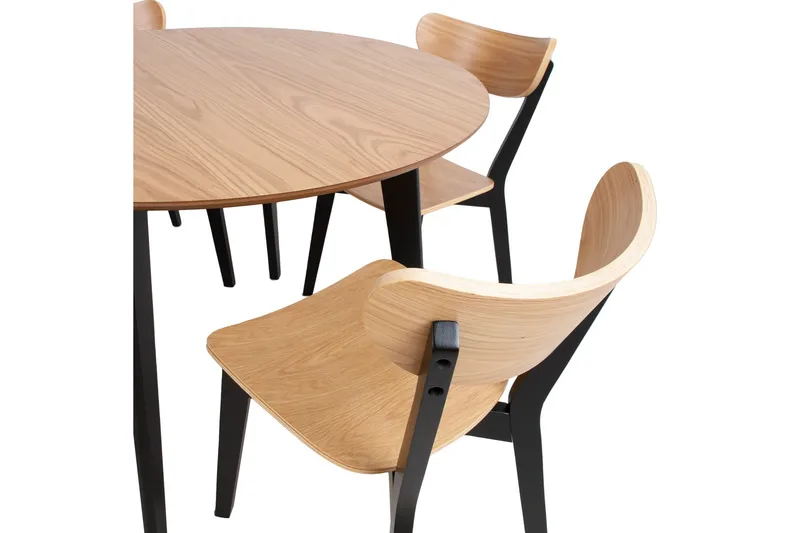 Roxby Matbord 105 cm Ek/Svart NO_BRAND Natur||Black - Møbler - Borde - Spisebord og køkkenbord