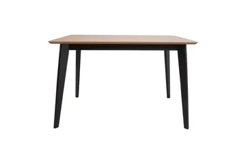 Roxby Matbord 120x80 cm Ek/Svart Black||Ek - Møbler - Borde - Spisebord og køkkenbord