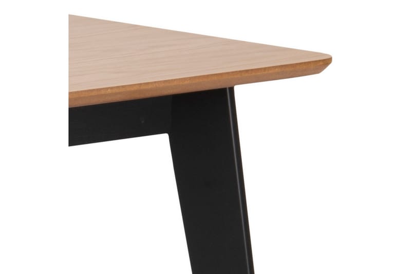 Roxby Matbord 120x80 cm Ek/Svart NO_BRAND Black||Ek - Møbler - Borde - Spisebord og køkkenbord