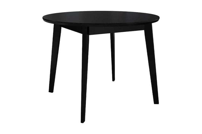 Rundt Spisebord 100 cm i Malet Træ, Sort