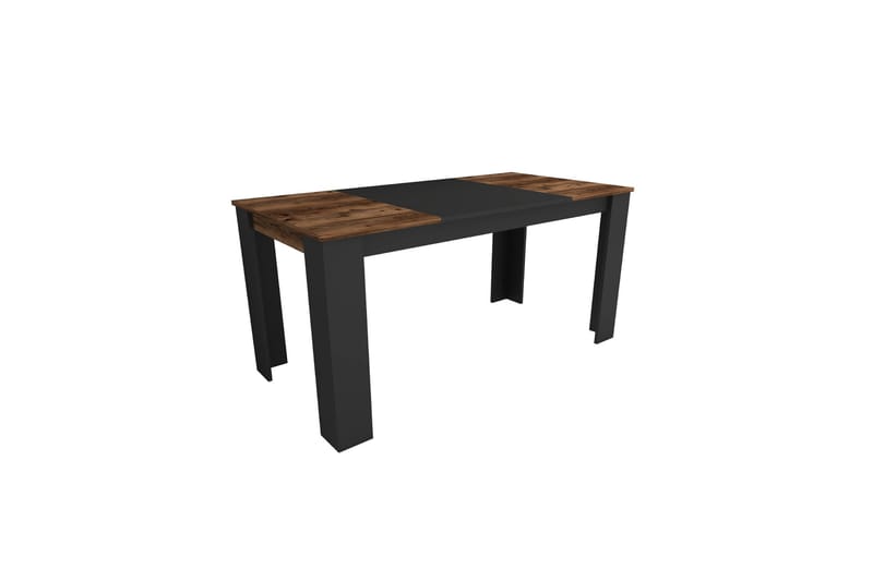 Safiya Spisebord 160 cm - Valnød finér/Sort - Møbler - Borde - Spisebord og køkkenbord