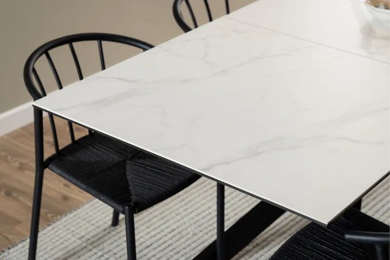 Salupa Spisebord 210x90 cm - Hvid - Møbler - Borde - Spisebord og køkkenbord