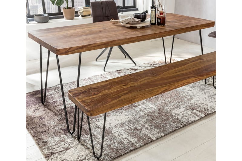 Samhita Spisebord 120 cm - Træ / natur - Spisebord og køkkenbord