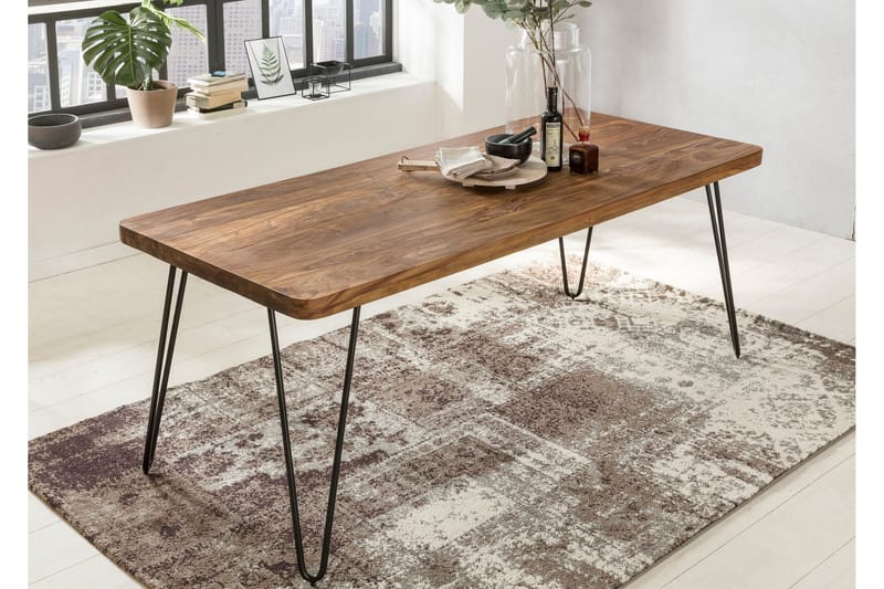 Samhita Spisebord 120 cm - Træ / natur - Spisebord og køkkenbord