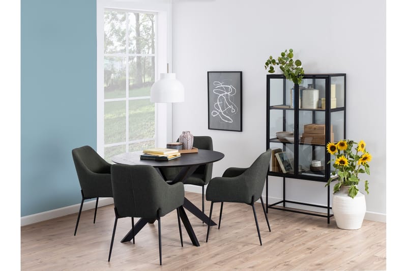 Sanae Spisebord 105 cm Rund - Sort - Møbler - Borde - Spisebord og køkkenbord