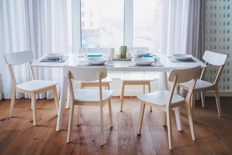 Sanford Spisebord 195 cm - Hvid - Møbler - Borde - Spisebord og køkkenbord