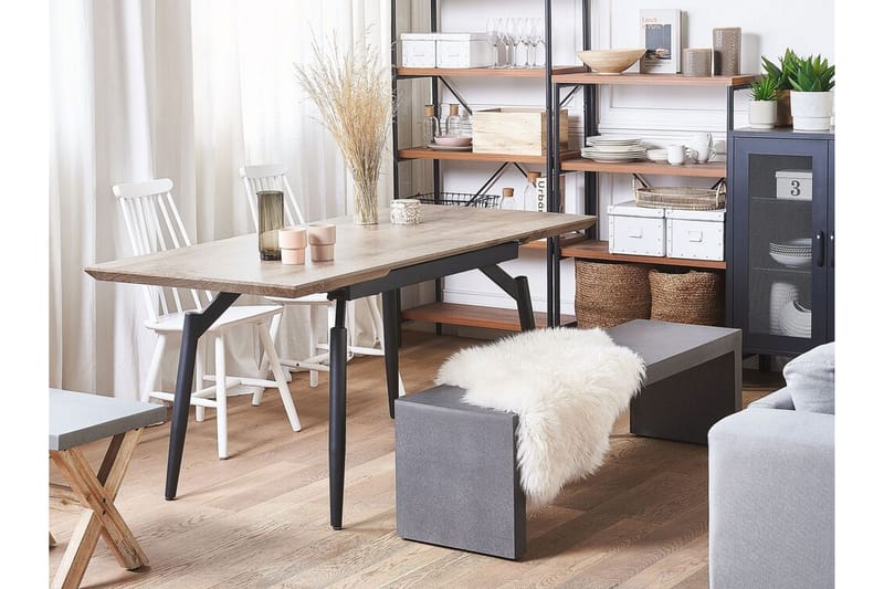 Semisa Spisebord 180 cm - Mørkebrun/Sort - Møbler - Borde - Spisebord og køkkenbord