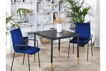 Shalford Spisebord 80 cm - Sort/Guld - Møbler - Borde - Spisebord og køkkenbord