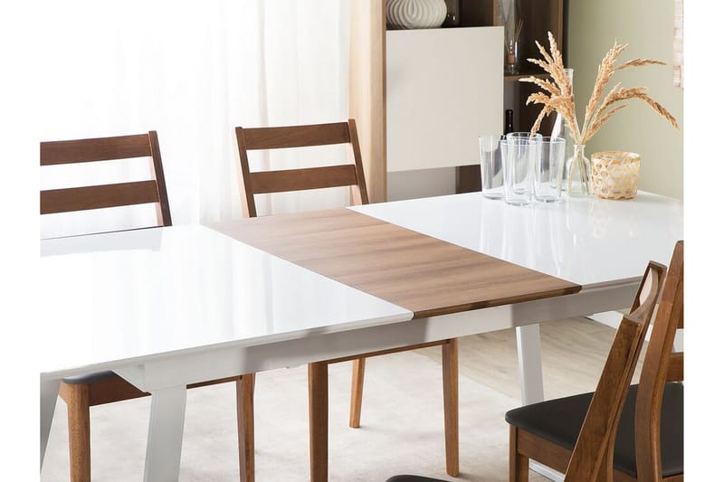 Shirai Spisebord 160x90 cm - Hvid - Møbler - Borde - Spisebord og køkkenbord