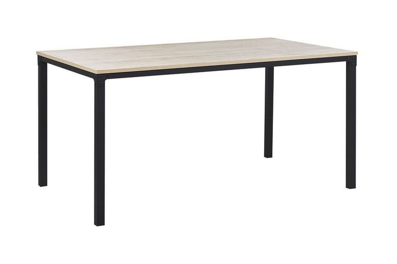 Shiro Spisebord 150 cm - Lyst Træ/Sort - Møbler - Borde - Spisebord og køkkenbord