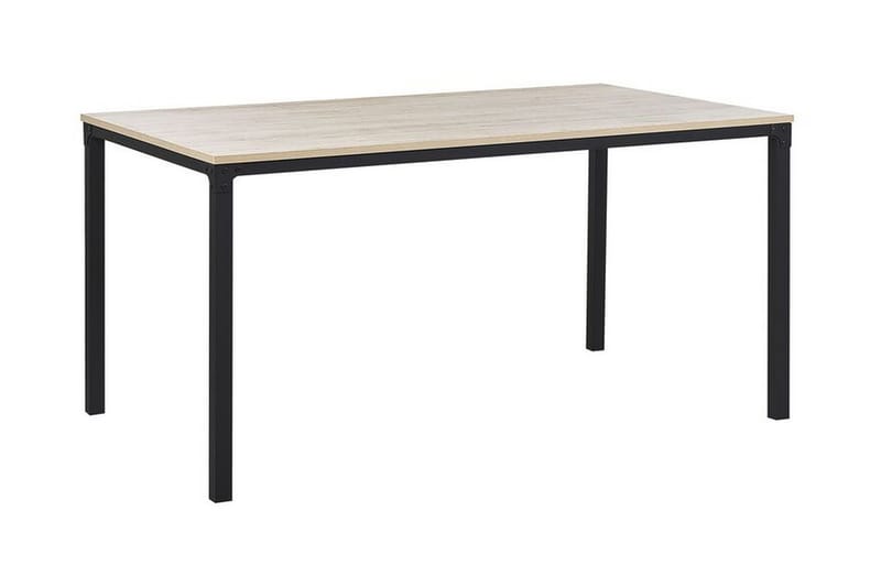 Shiro Spisebord 150 cm - Lyst Træ/Sort - Møbler - Borde - Spisebord og køkkenbord