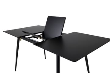 Silar Spisebord 120 cm Udvideligt - Sort - Møbler - Borde - Spisebord og køkkenbord