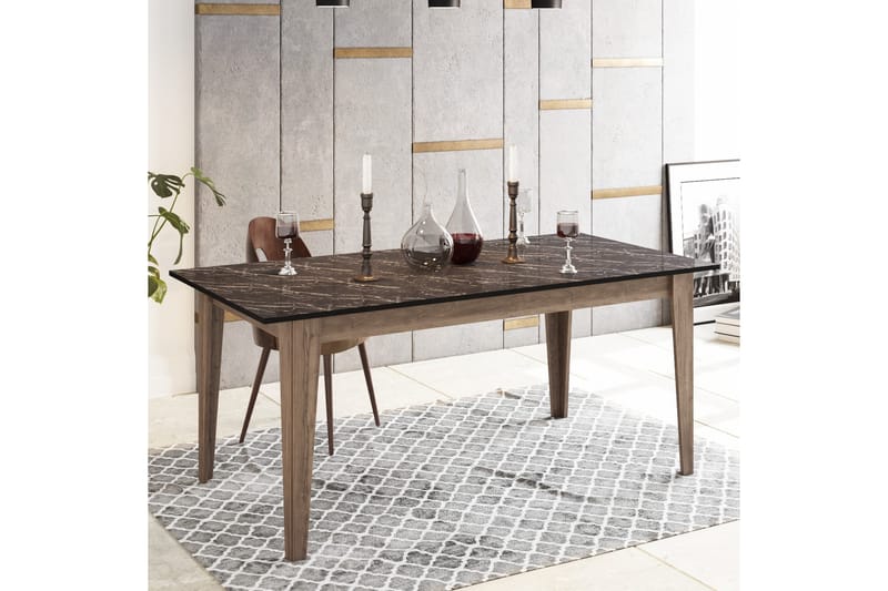 Sincerely Spisebord 180 cm - Valnød|Sort - Møbler - Borde - Spisebord og køkkenbord