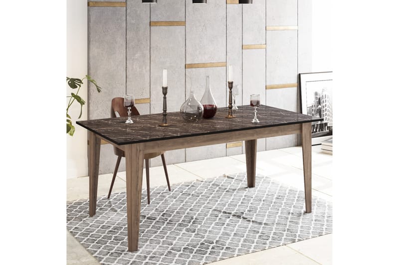 Sincerely Spisebord 180 cm - Valnød|Sort - Spisebord og køkkenbord