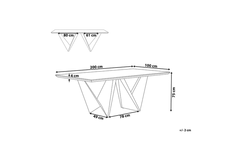 Sintra Spisebord 100 cm - Træ / natur - Spisebord og køkkenbord