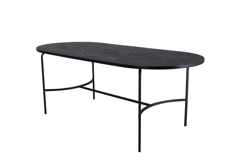 Skate Spisebord 200 cm Ovalt Sort - Spisebord og køkkenbord