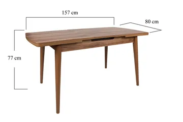 Skinshult Spisebord 130x79x130 cm - Brun - Møbler - Borde - Spisebord og køkkenbord