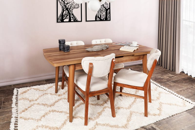 Skinshult Spisebord 130x79x130 cm - Brun - Møbler - Borde - Spisebord og køkkenbord