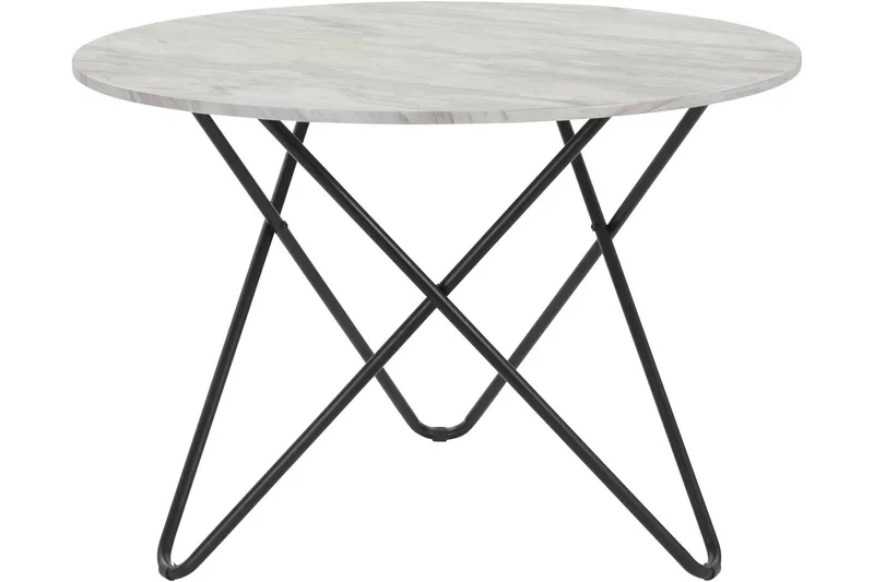 Skyarp Spisebord Rundt 110 cm - Grå/Hvid - Møbler - Borde - Spisebord og køkkenbord