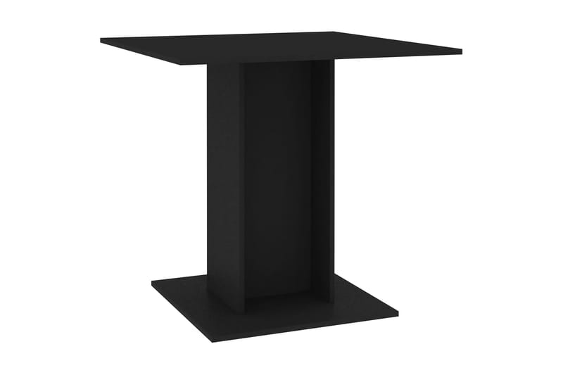 sofabord 80 x 80 x 75 cm spånplade sort - Møbler - Borde - Spisebord og køkkenbord