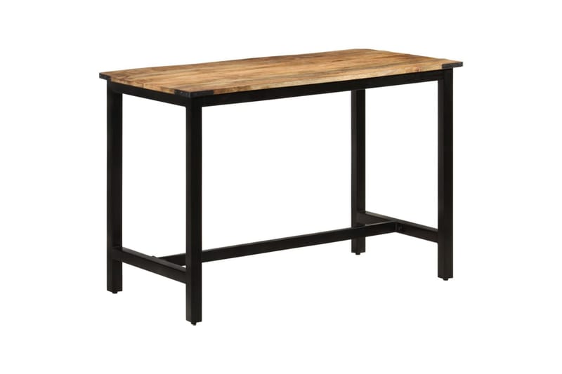 spisebord 110x60x76 cm massivt mangotræ - Brun - Spisebord og køkkenbord