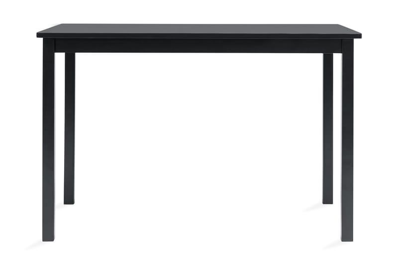 Spisebord 114 X 71 X 75 Cm Massivt Gummitræ Sort - Sort - Møbler - Borde - Spisebord og køkkenbord