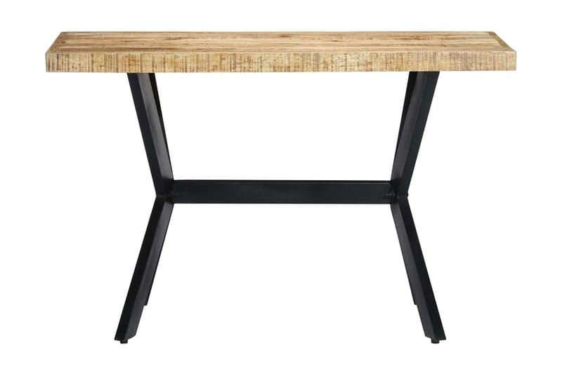 Spisebord 120 X 60 X 75 Cm Massivt Ru Mangotræ - Brun - Møbler - Borde - Spisebord og køkkenbord