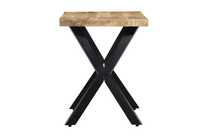 Spisebord 120 X 60 X 75 Cm Massivt Ru Mangotræ - Brun - Møbler - Borde - Spisebord og køkkenbord