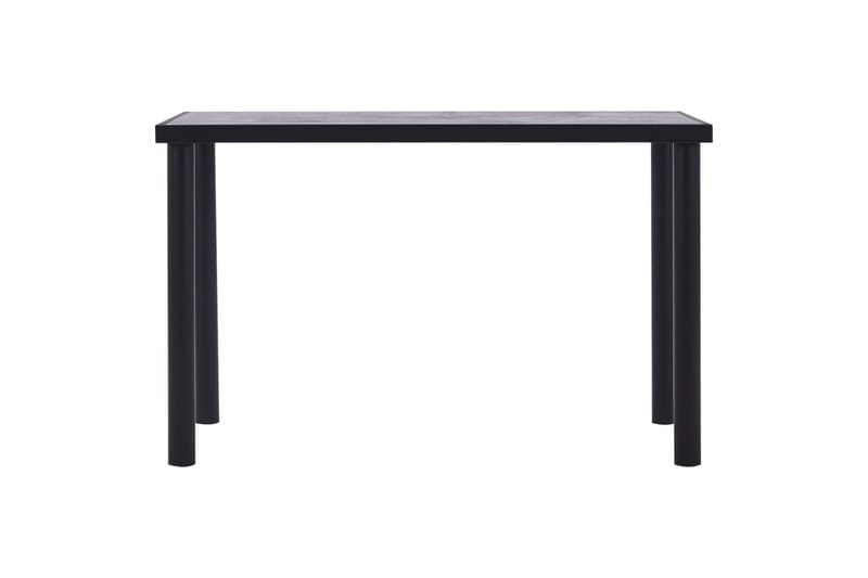 Spisebord 120 x 60 x 75 cm Mdf Sort Og Betongrå - Sort - Møbler - Borde - Spisebord og køkkenbord