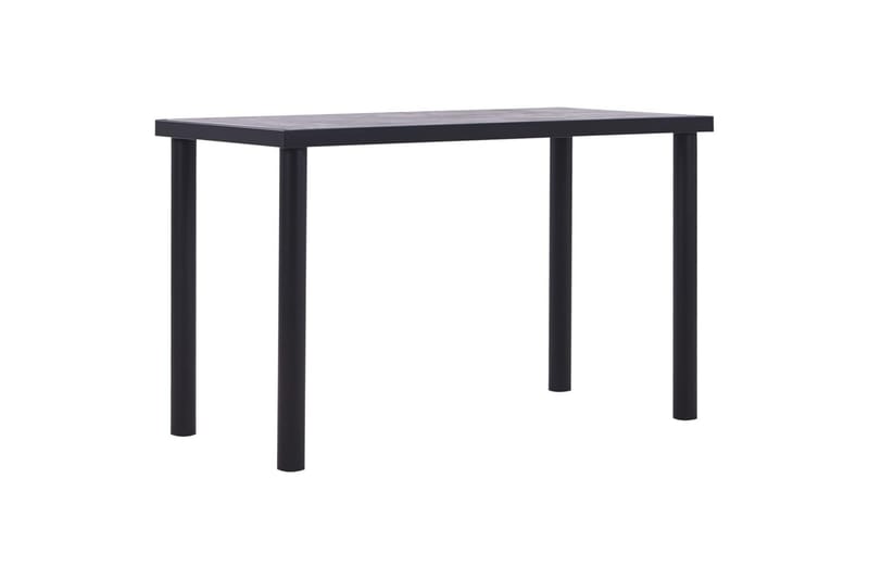 Spisebord 120 x 60 x 75 cm Mdf Sort Og Betongrå - Sort - Møbler - Borde - Spisebord og køkkenbord