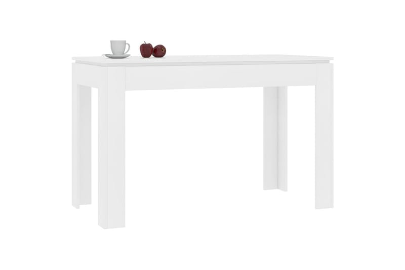 Spisebord 120 X 60 X 76 cm Spånplade Hvid - Hvid - Spisebord og køkkenbord