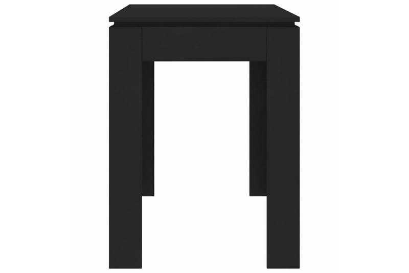 Spisebord 120 X 60 X 76 cm Spånplade Sort - Sort - Møbler - Borde - Spisebord og køkkenbord