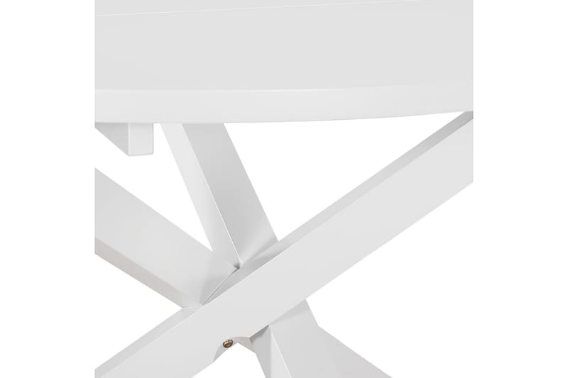 Spisebord 120 X 75 Cm Mdf Hvid - Hvid - Spisebord og køkkenbord