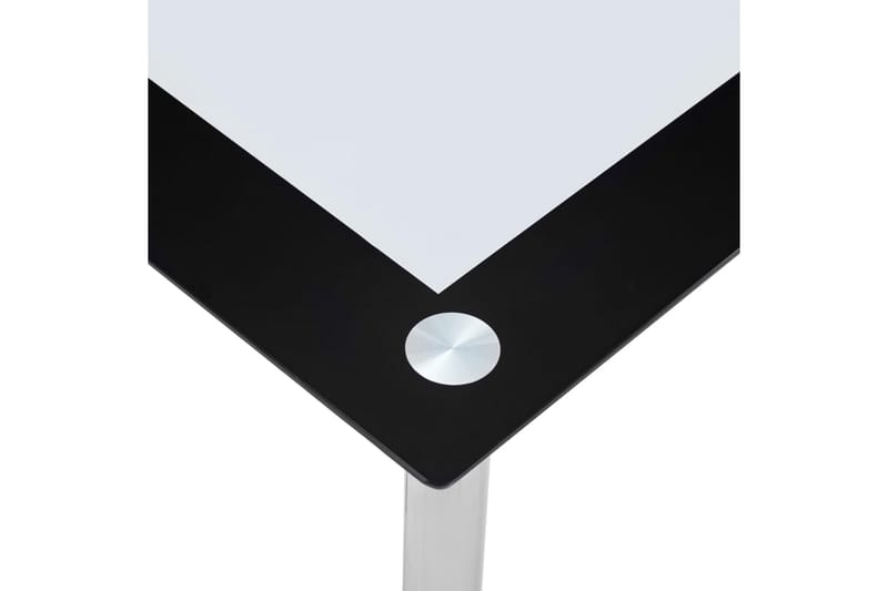 Spisebord 120x60x75 cm Hærdet Glas Sort Og Gennemsigtig - Sort - Møbler - Borde - Spisebord og køkkenbord