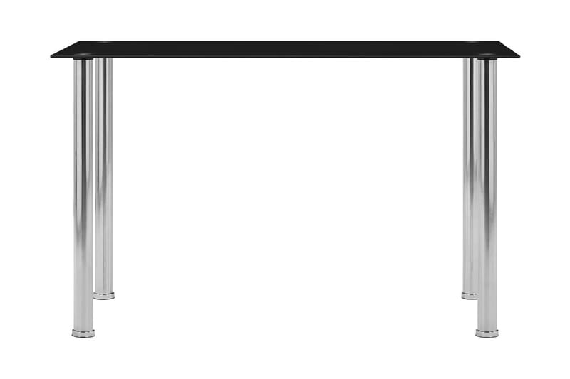 Spisebord 120x60x75 cm Hærdet Glas Sort - Sort - Møbler - Borde - Spisebord og køkkenbord