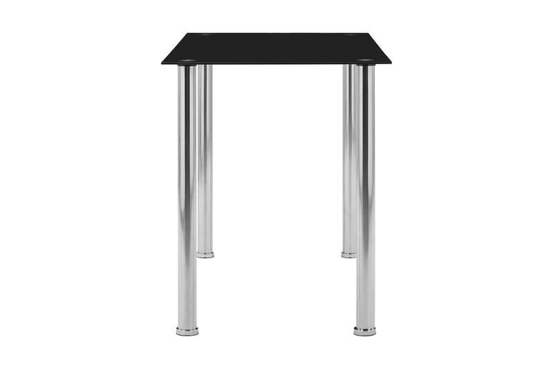 Spisebord 120x60x75 cm Hærdet Glas Sort - Sort - Møbler - Borde - Spisebord og køkkenbord