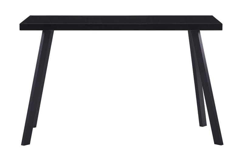 Spisebord 120x60x75 cm Hærdet Glas Sort - Sort - Spisebord og køkkenbord