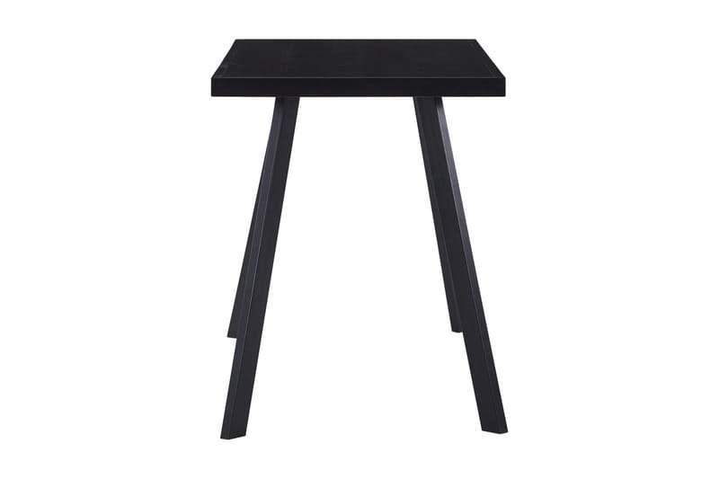 Spisebord 120x60x75 cm Hærdet Glas Sort - Sort - Møbler - Borde - Spisebord og køkkenbord
