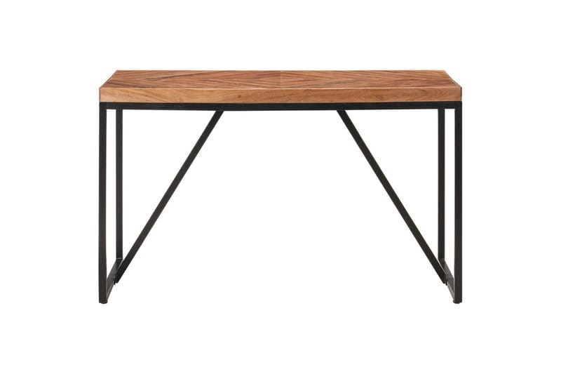 Spisebord 120x60x76 cm massivt akacietræ og mangotræ - Sort - Møbler - Borde - Spisebord og køkkenbord