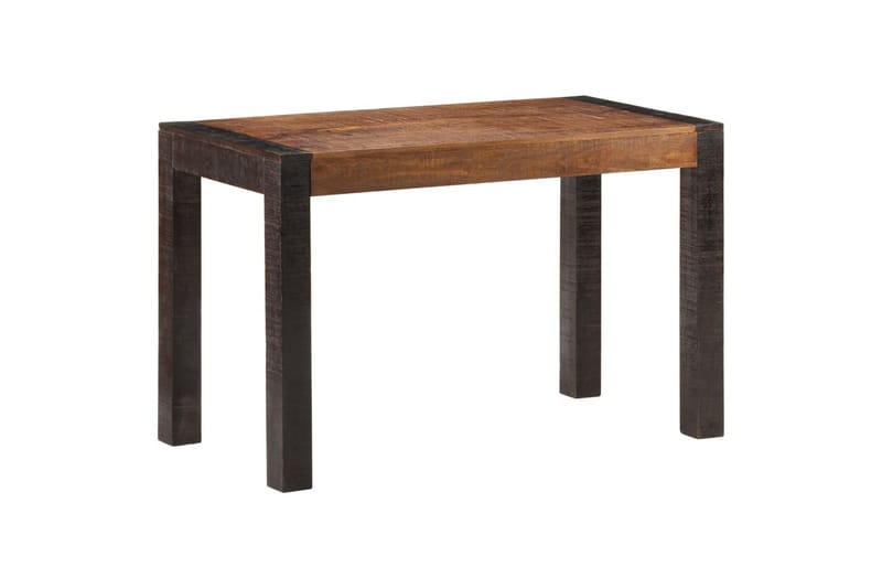 spisebord 120x60x76 cm massivt ru mangotræ - Brun - Spisebord og køkkenbord